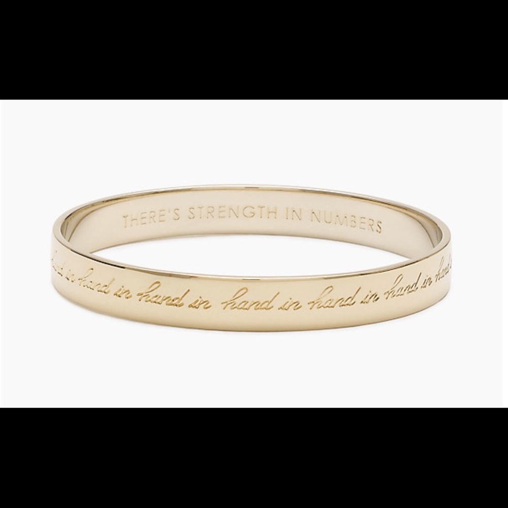 Kate Spade hand in hand idiom bangle